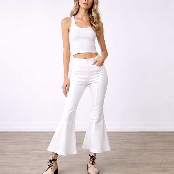 We The Free Denim - We the Free, CHA CHA Crop Bell Pant, Avant-Gard Design, Throwback, EUC,Size 25